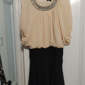 RUIRUE Couture Peach Chiffon dress Sz S